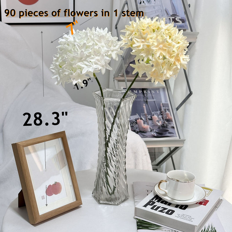 Tiges d'Ixora en vrac de 28,3 pouces Fleur artificielle en soie Ixora Floral en gros