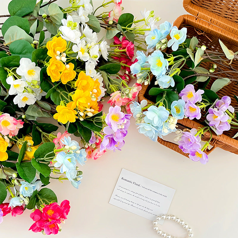 Bulk 23.6" Jasmine Spray Stems Branches Silk Floral Artificial Wholesale