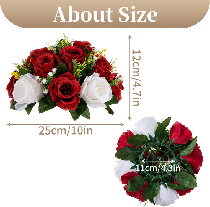 Bulk 20 Colors 10Pcs Deluxe Artificial Fabric Rose Flower Balls Kissing Flower Balls Wholesale