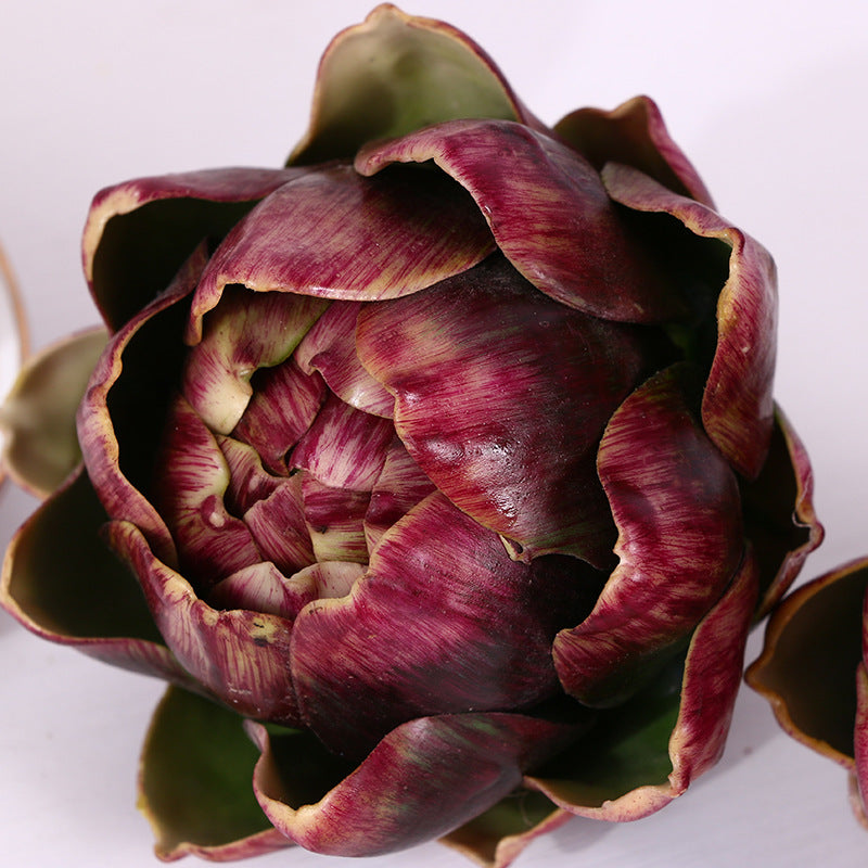 Bulk 3 Colors Large Artificial Artichokes Real Touch Vegetables Artificial Centerpiece Wholesale