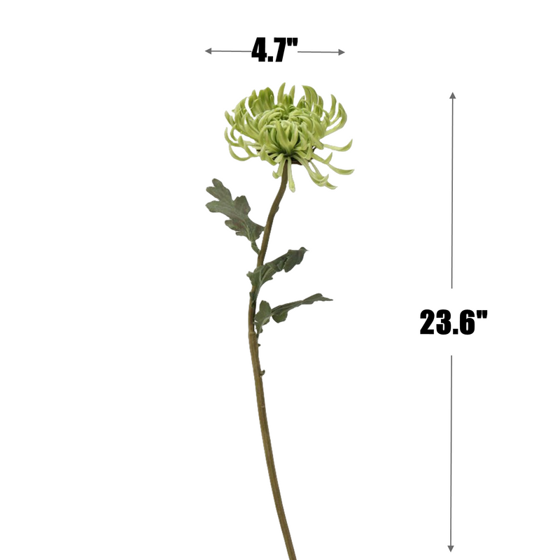 Chrysanthèmes à grosses têtes de 23,6 pouces de hauteur, tiges au toucher réel, fleurs d'automne et d'hiver en gros 