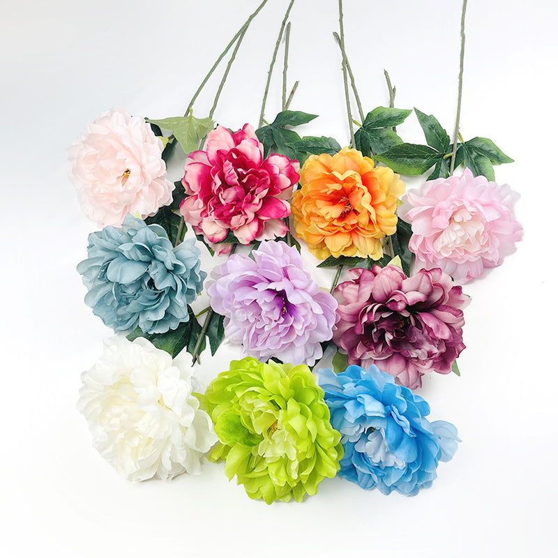 Pivoine artificielle en gros, 23,6 pouces, longues tiges, fleurs en soie, vente en gros