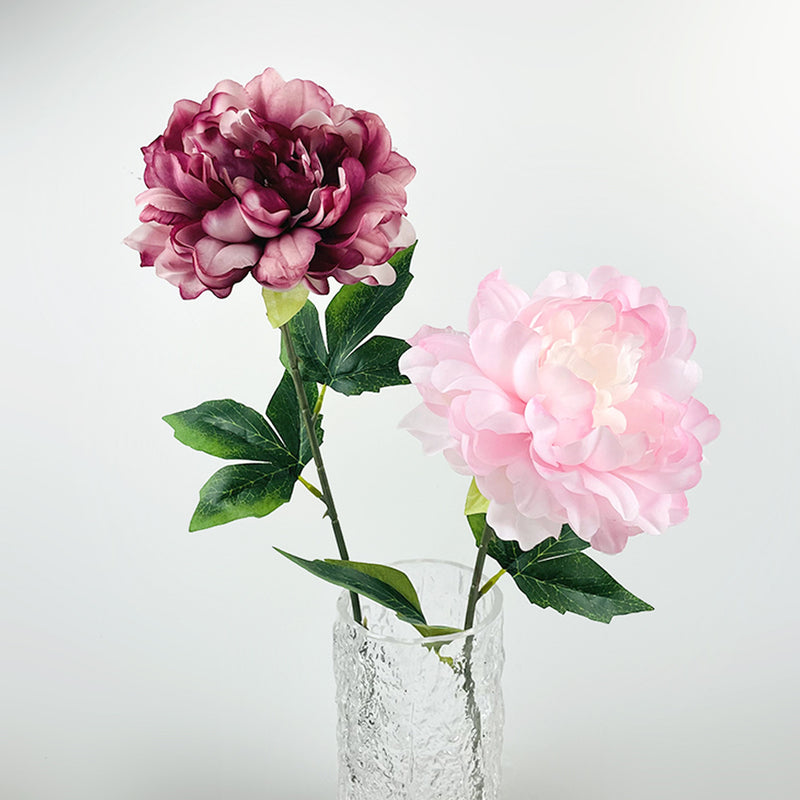 Pivoine artificielle en gros, 23,6 pouces, longues tiges, fleurs en soie, vente en gros