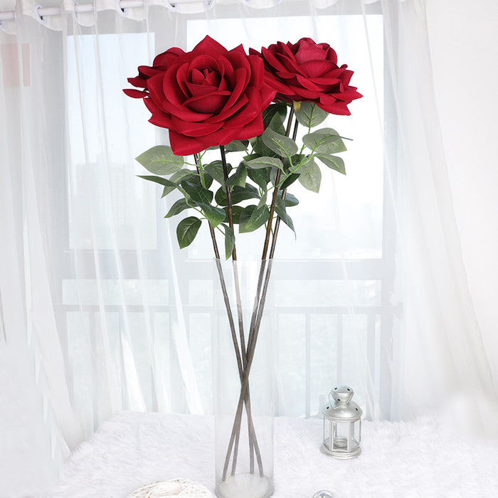 Bulk 43" Large Rose Long Stems Silk Flowers Artificial Floral Arrangement Wholesale