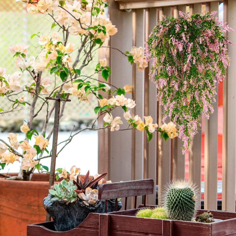 Bulk 2pcs Hanging Flower Lavender Garland Hanging Greenery Plants Ivy Vine Wholesale