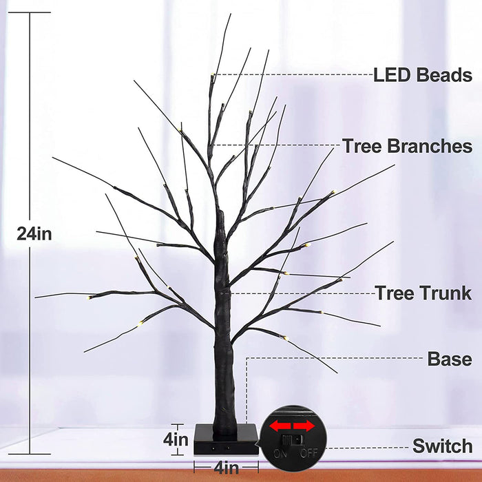 Bulk Lighted up Tree Lamp USB/Battery Powered Fairy Light Spirit Tree Wholesale