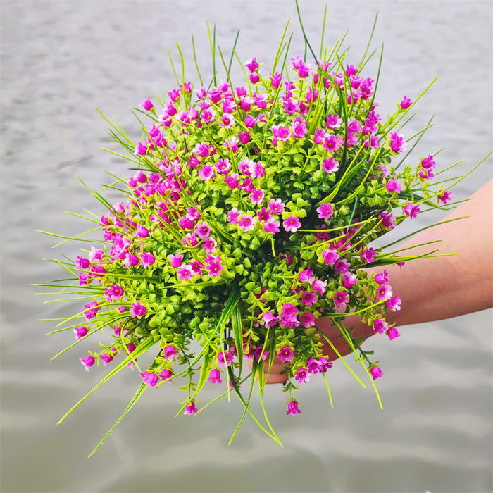 Bulk 8Pcs Exclusive Lily of The Valley Bush Flowers for Outdoors Artificial Plants Wholesale