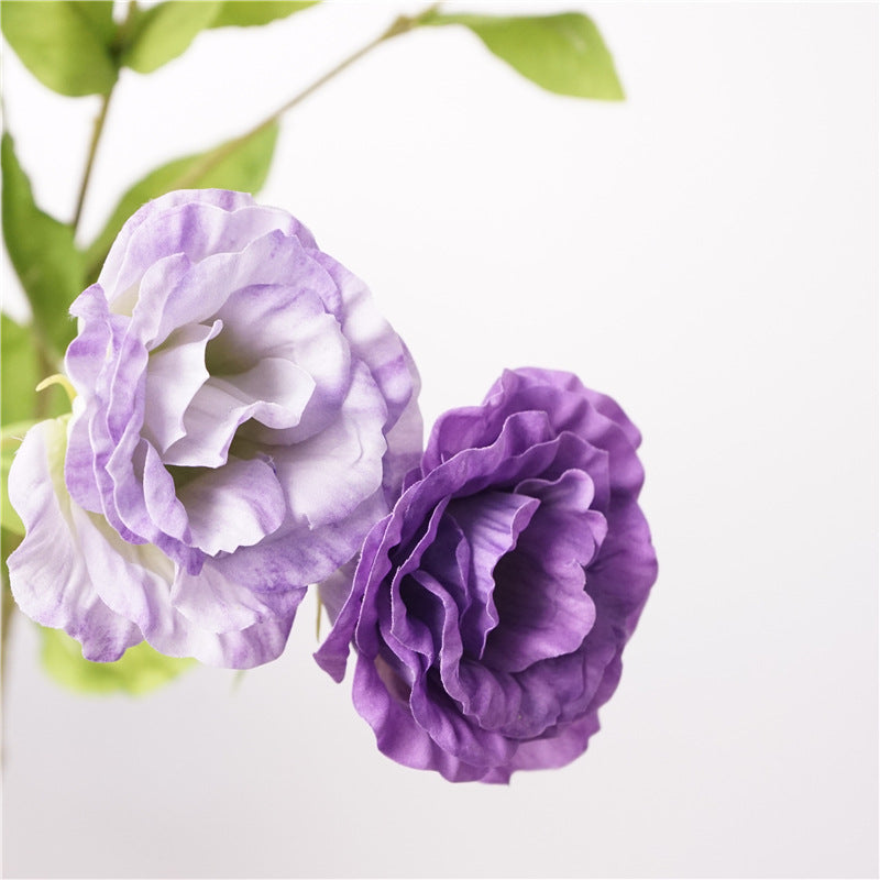 Premium 19.6" Real Touch Lisianthus - Lifelike Silk Floral Arrangements for Weddings & Home Decor