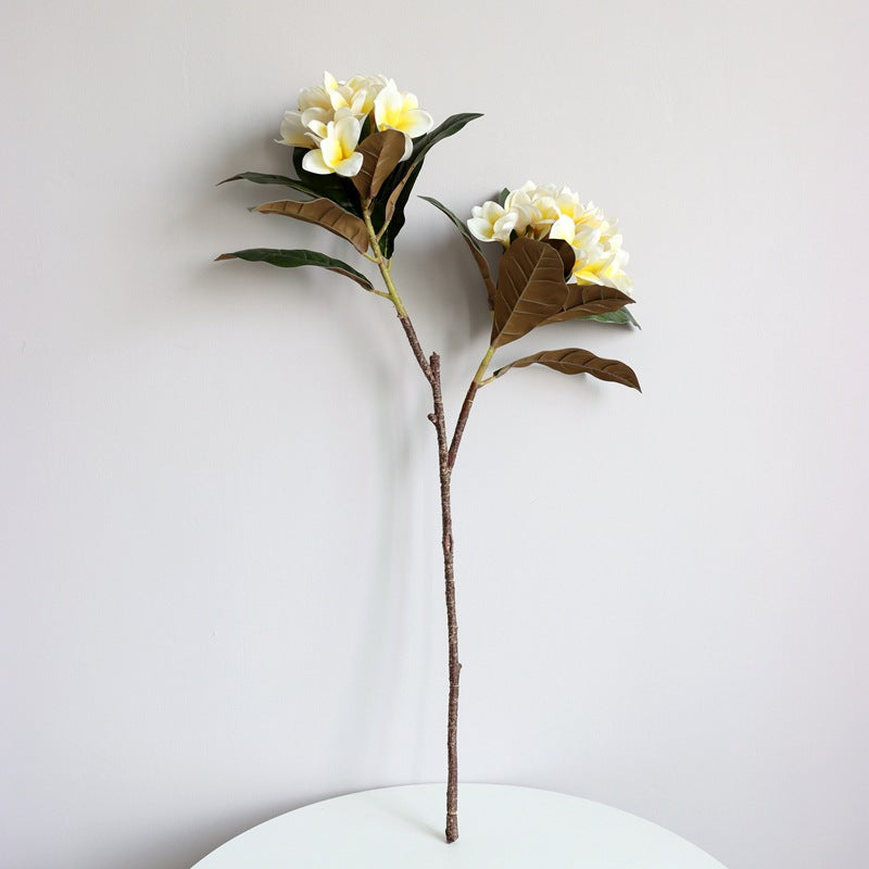 Fleurs de fête tropicales en vrac sur la plage Tiges de frangipanier Branches de pulvérisation Luau Real Touch Vente en gros