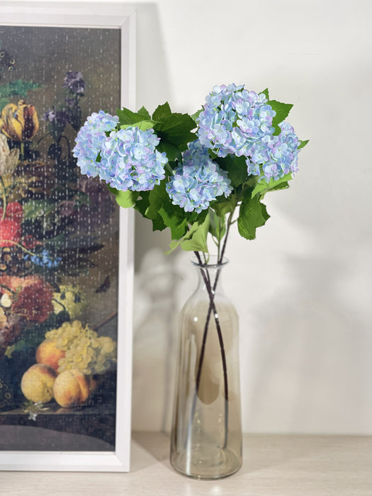 Bulk Exclusive 2Pcs 29" Long Hydrangea Stems Spray Snowball Floral Arrangement for Home Office Decoration Table Wholesale