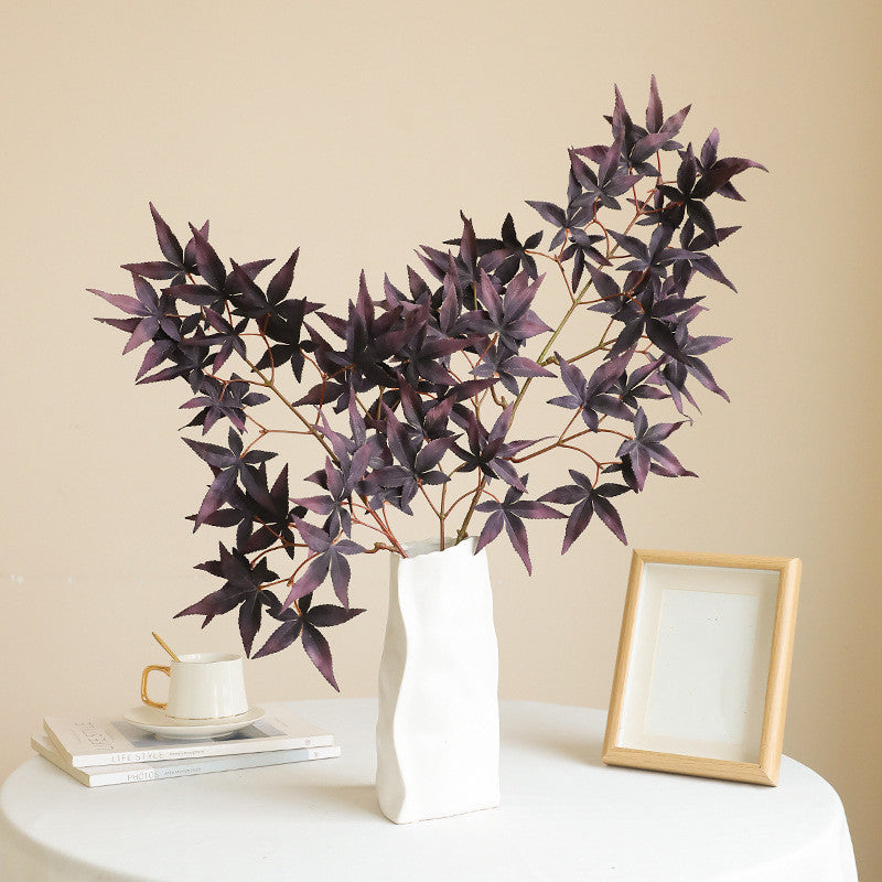 Feuilles d'érable artificielles d'automne en vrac de 28 pouces, tiges et branches pour la décoration d'automne de Thanksgiving en gros