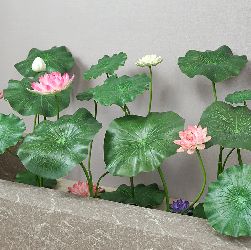 Tiges de lotus extra larges de 35 pouces en vrac, fleurs artificielles au toucher réaliste, vente en gros