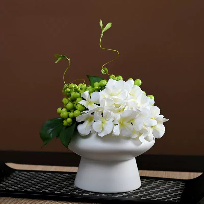 Bulk 9.8" Luxury Classic Flower Bouquet - Ceramic Vase for Restaurant & Bar Wholesale