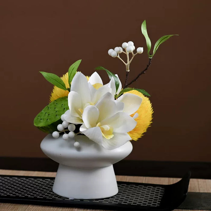 Bulk 9.8" Luxury Classic Flower Bouquet - Ceramic Vase for Restaurant & Bar Wholesale