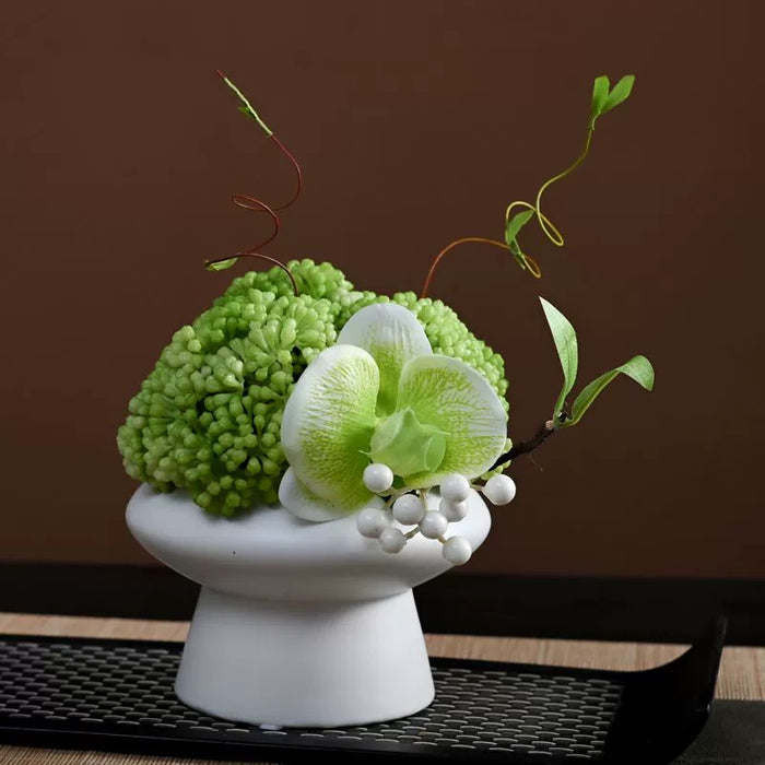 Bulk 9.8" Luxury Classic Flower Bouquet - Ceramic Vase for Restaurant & Bar Wholesale