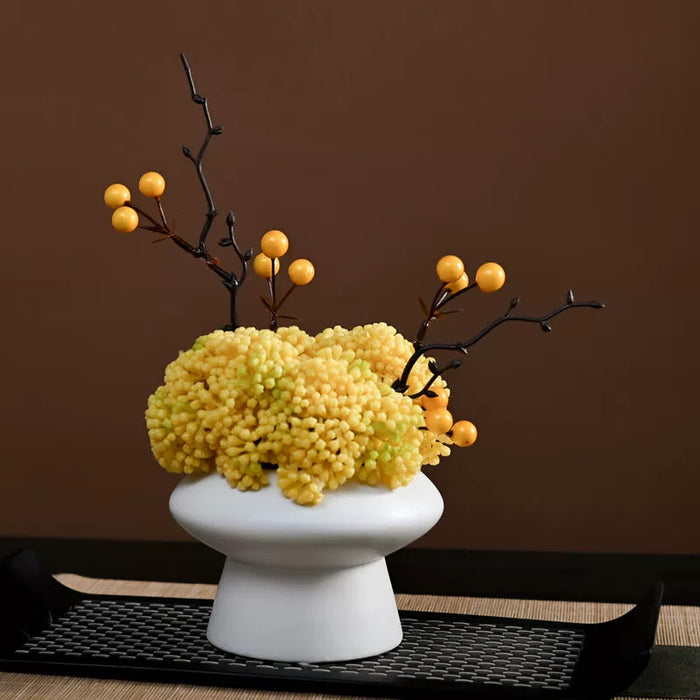 Bulk 9.8" Luxury Classic Flower Bouquet - Ceramic Vase for Restaurant & Bar Wholesale