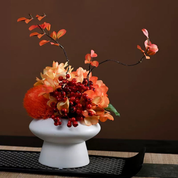 Bulk 9.8" Luxury Classic Flower Bouquet - Ceramic Vase for Restaurant & Bar Wholesale