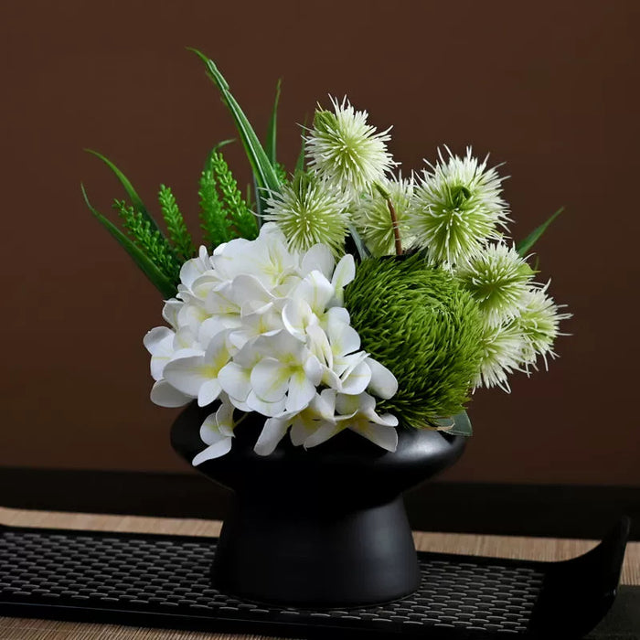 Bulk 9.8" Luxury Classic Flower Bouquet - Ceramic Vase for Restaurant & Bar Wholesale