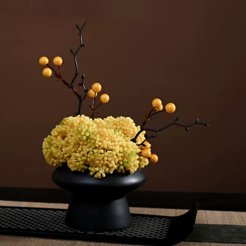 Bulk 9.8" Luxury Classic Flower Bouquet - Ceramic Vase for Restaurant & Bar Wholesale