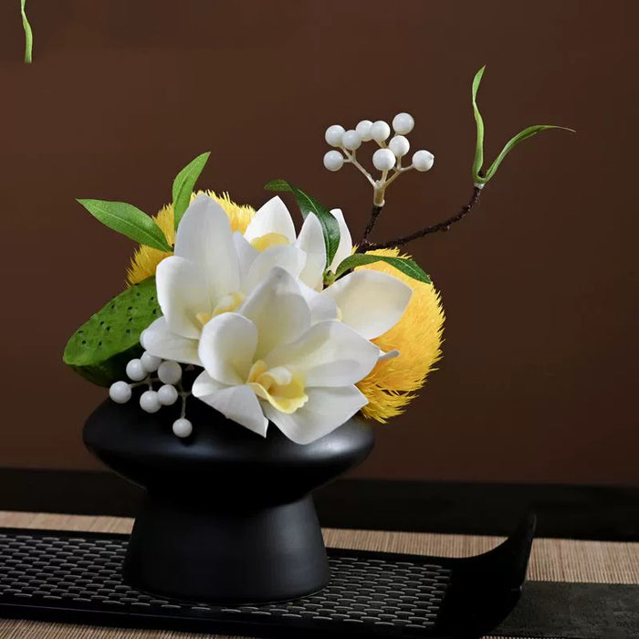 Bulk 9.8" Luxury Classic Flower Bouquet - Ceramic Vase for Restaurant & Bar Wholesale