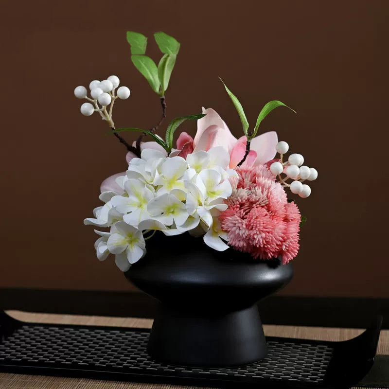 Bulk 9.8" Luxury Classic Flower Bouquet - Ceramic Vase for Restaurant & Bar Wholesale