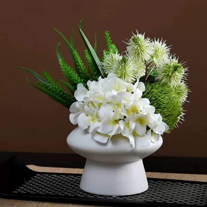 Bulk 9.8" Luxury Classic Flower Bouquet - Ceramic Vase for Restaurant & Bar Wholesale