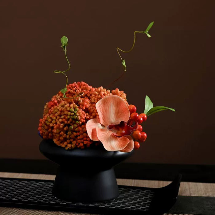 Bulk 9.8" Luxury Classic Flower Bouquet - Ceramic Vase for Restaurant & Bar Wholesale