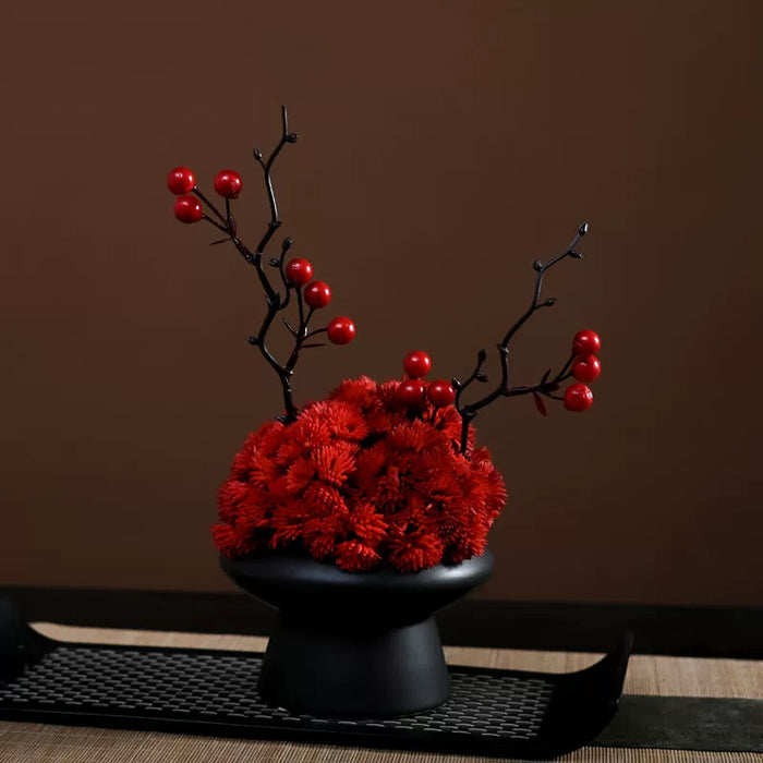 Bulk 9.8" Luxury Classic Flower Bouquet - Ceramic Vase for Restaurant & Bar Wholesale