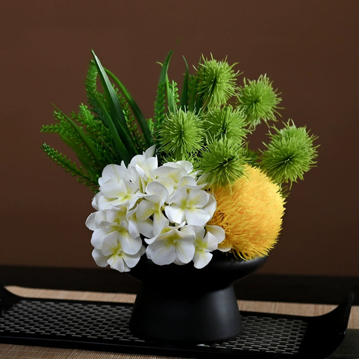 Bulk 9.8" Luxury Classic Flower Bouquet - Ceramic Vase for Restaurant & Bar Wholesale