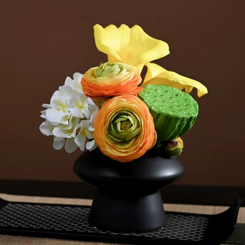 Bulk 9.8" Luxury Classic Flower Bouquet - Ceramic Vase for Restaurant & Bar Wholesale