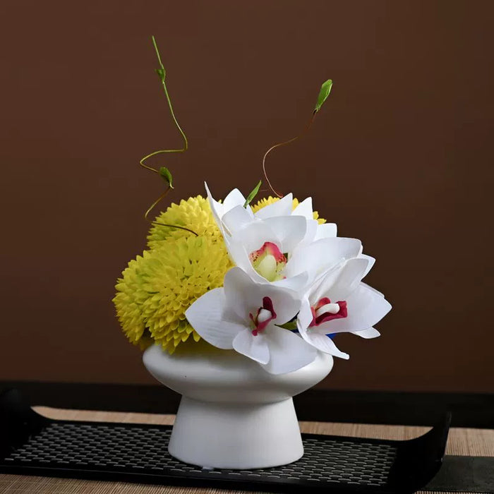Bulk 9.8" Luxury Classic Flower Bouquet - Ceramic Vase for Restaurant & Bar Wholesale