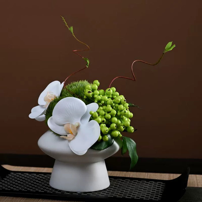 Bulk 9.8" Luxury Classic Flower Bouquet - Ceramic Vase for Restaurant & Bar Wholesale