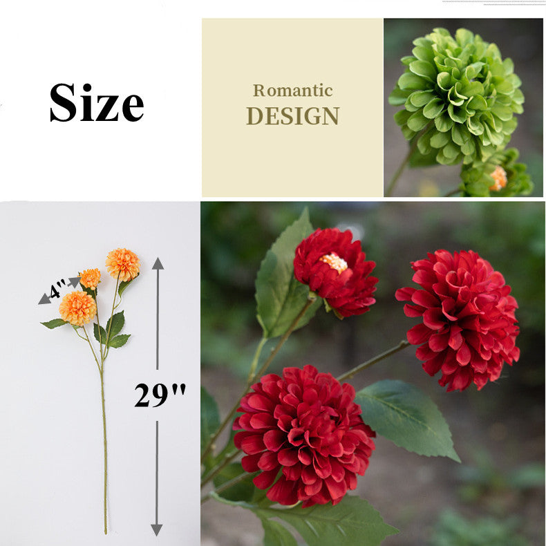 Tiges de souci en vrac de 29 pouces Branches Fleurs d'automne artificielles en gros