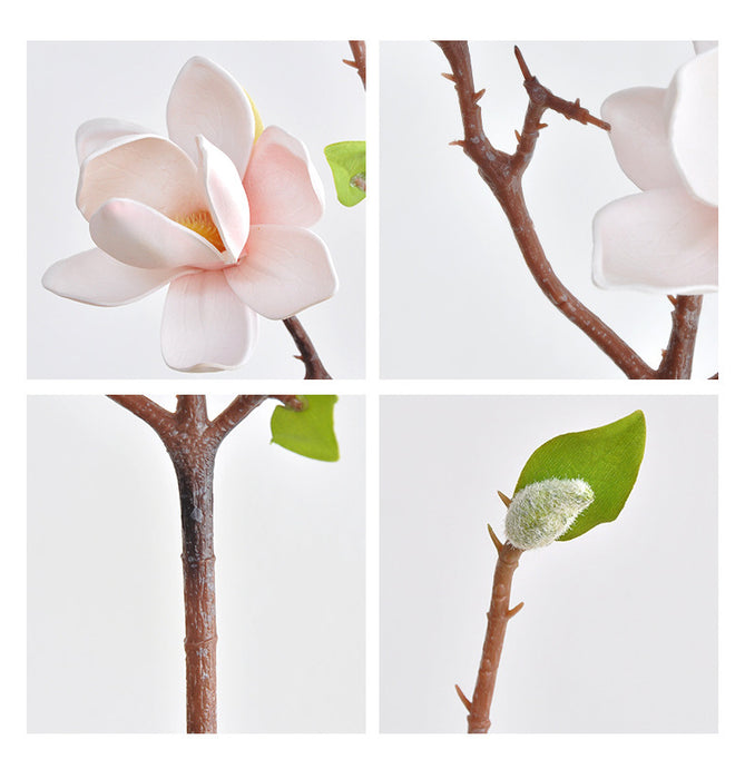 Bulk 20" Magnolia Spray Branches Artificial Realistic Magnolia Grandiflora Wholesale