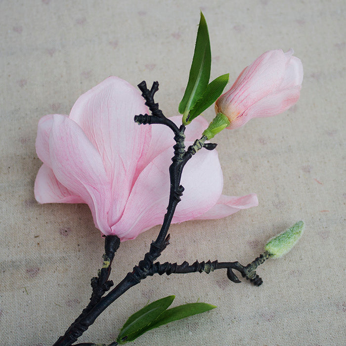 Bulk 14.5" Magnolia Stem Faux Spring Flowers Wholesale