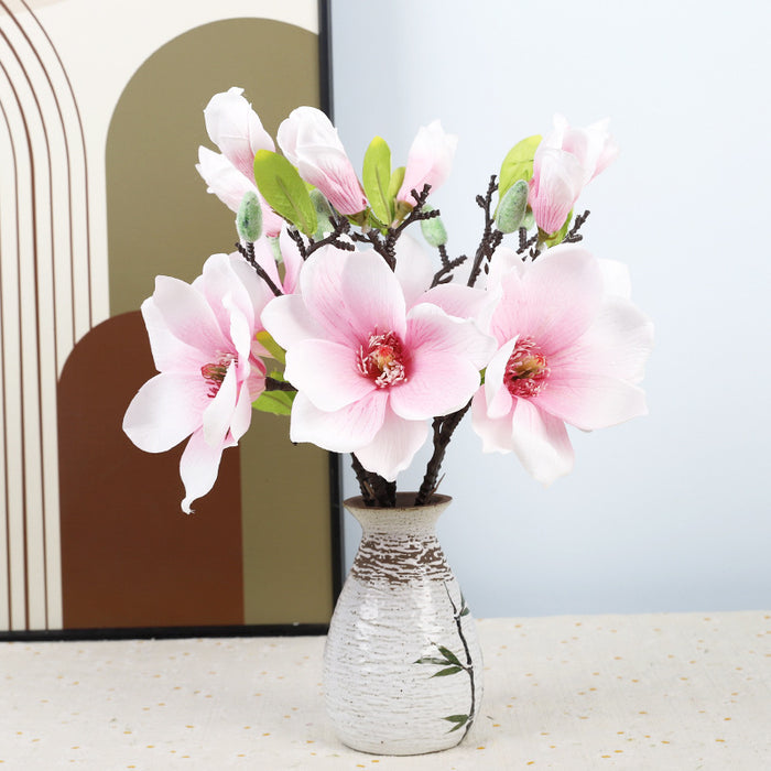 Bulk 14.5" Magnolia Stem Faux Spring Flowers Wholesale