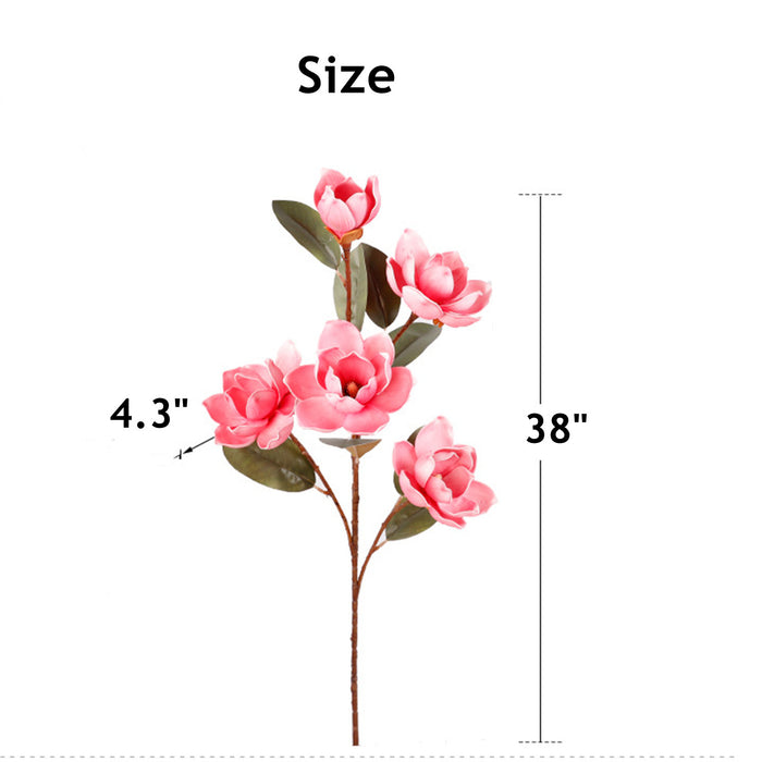 Bulk 38" Tall Magnolia Branch Stems Faux Spring Flowers Wholesale