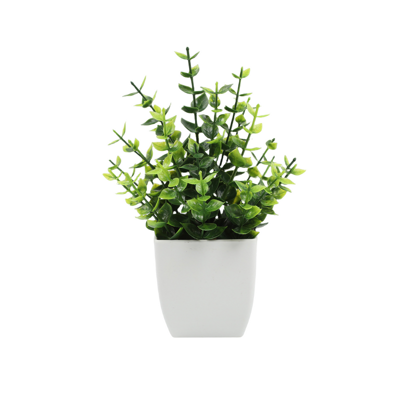 Bulk Mini Plants Artificial Potted Eucalyptus Plants for Home Office Farmhouse Bathroom Table Shelf Decor Indoor