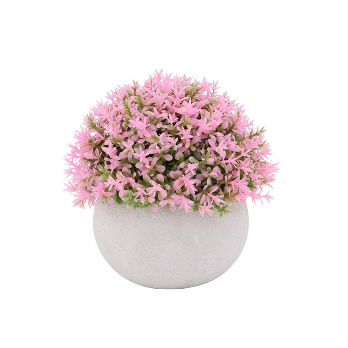 Bulk 6Pcs Artificial Plant Topiary Shrubs Mini Plants in Vase Artificial Potted for Plant Lovers