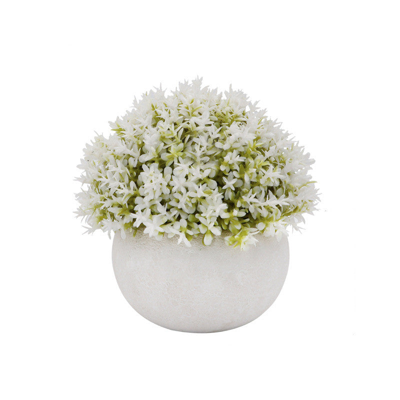 Lot de 1/6 mini arbustes topiaires artificiels en pot pour les amoureux des plantes