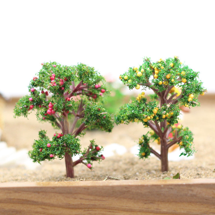 Bulk 2pcs 2.7inch Miniature Fairy Garden Tree Plant Ornaments Micro Landscape DIY Crafts Wholesale