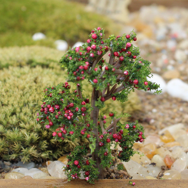 Bulk 2pcs 2.7inch Miniature Fairy Garden Tree Plant Ornaments Micro Landscape DIY Crafts Wholesale