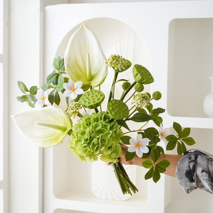 Bulk 16" Minimalist Artificial Flower Bouquet for Home Wedding Decor Wholesale