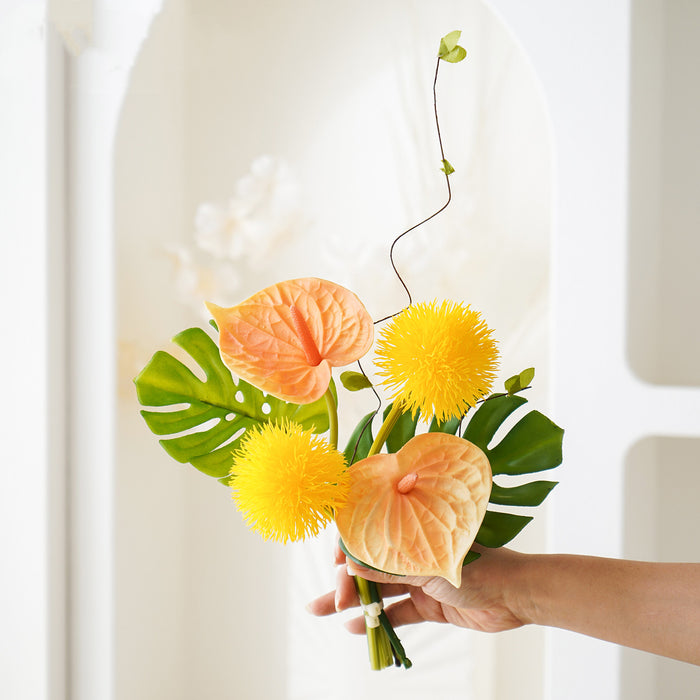 Bulk 16" Minimalist Artificial Flower Bouquet for Home Wedding Decor Wholesale