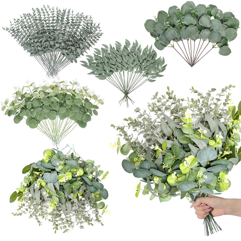 Bulk Mixed Artificial Greenery Stems for Wedding Floral Arrangement Centerpiece Wholesale