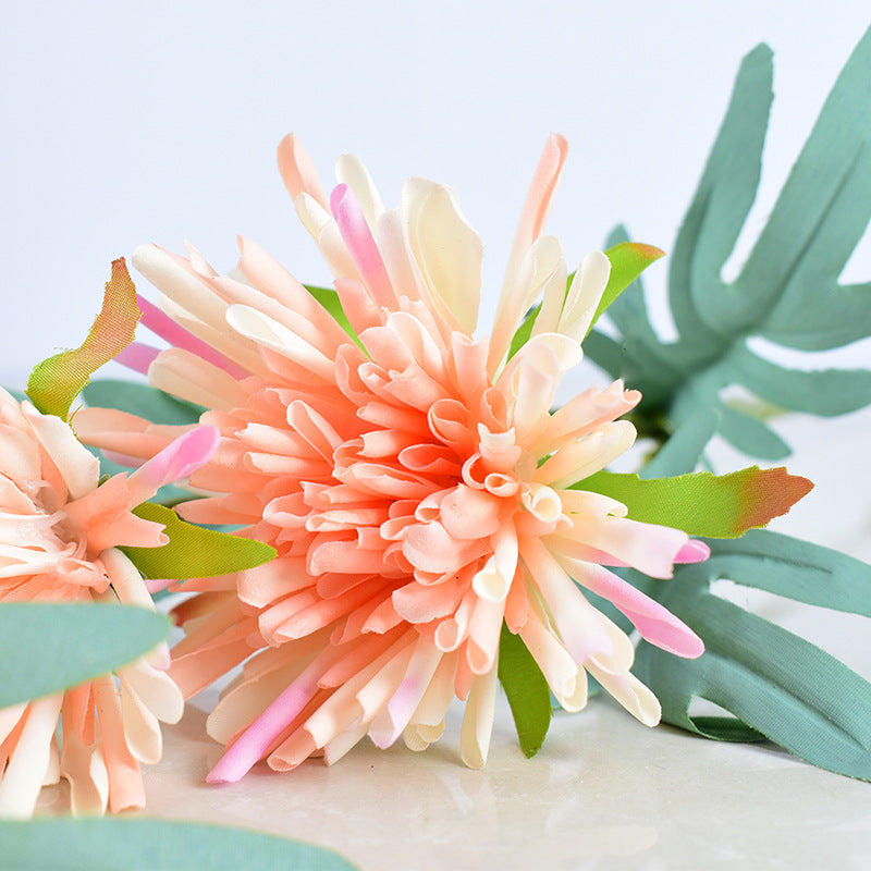 Bulk 18" Fall Flower Dahlia Stems Spray Silk Floral Arrangement Home Decorations Wholesale