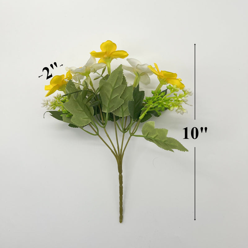 Bulk 10" Small Narcissus Bush Bouquets Spring Flowers for Crafts Wholesale