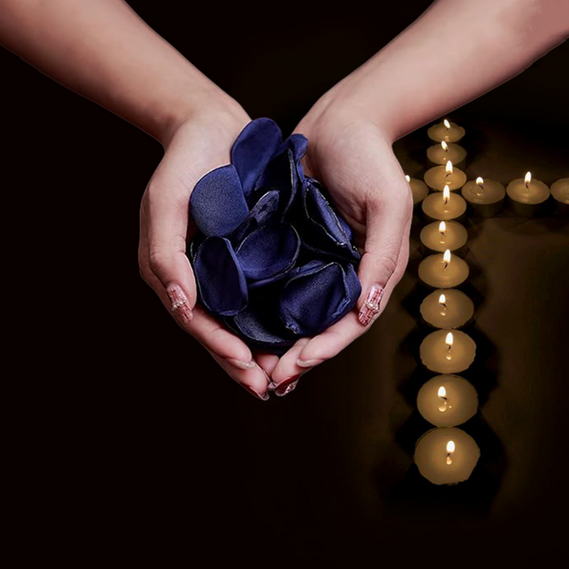 A granel 200 piezas de pétalos de flores artificiales de rosa de seda para la boda, cesta de niña de las flores, centros de mesa de cena de dispersión de pasillo, fiesta, despedida de soltera, decoración de noche romántica al por mayor