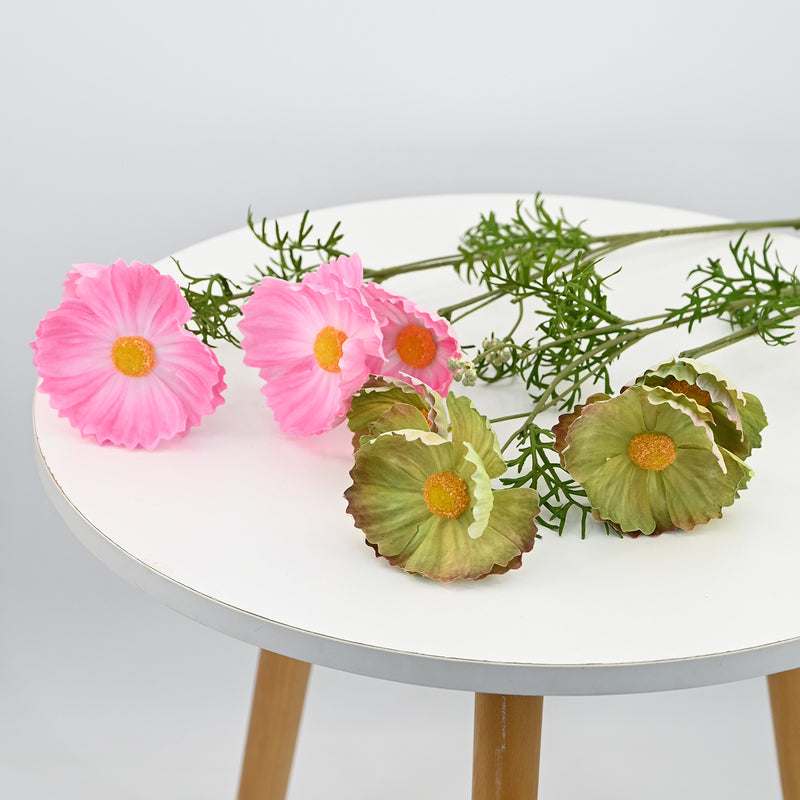 Bulk 2pcs New & Improved Artificial Poppy Stems – Realistic Silk Flowers for Vase Arrangements Wholesale