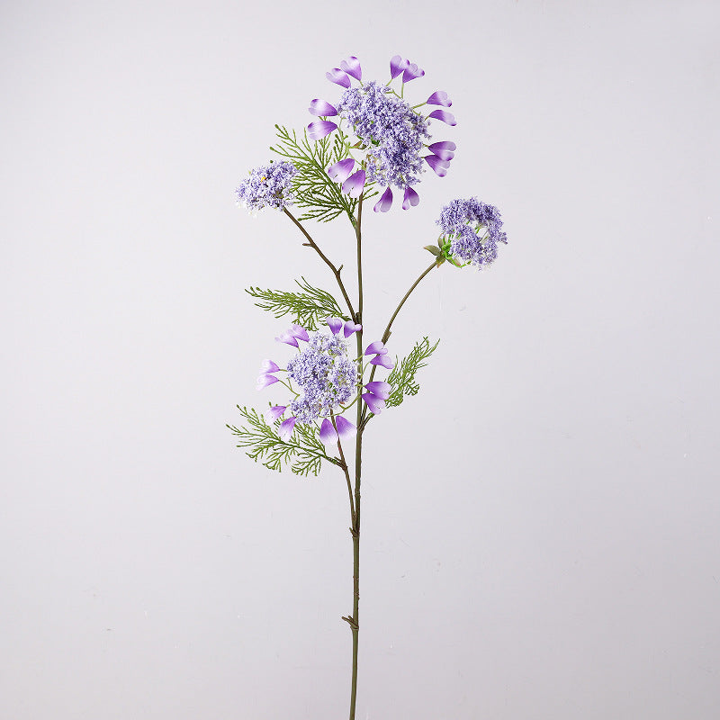 38" Realistic Artificial Dandelion & Snowberry Stem, Single Branch with 4 Blooms, Ins Modern Floral Decor for Weddings, Home, Offices